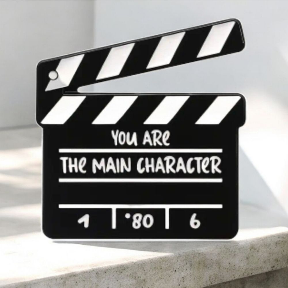 Clapperboard Enamel Pin You Are The Main Character Film TV Movie Slate Actor Era